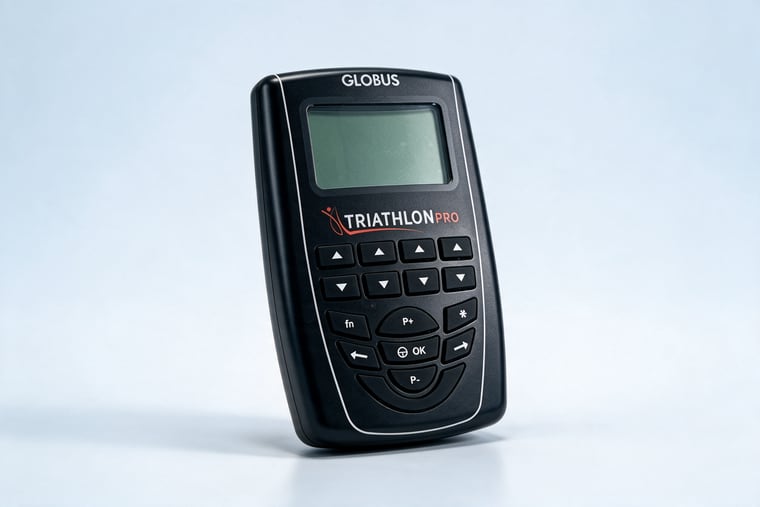 Elektrostimulator Globus Triathlon Pro od blizu